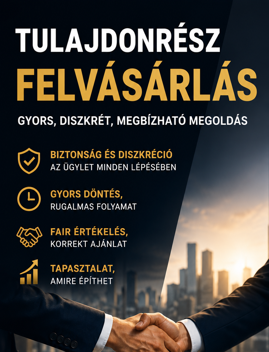 ingatlan tulajdonrész felvásárlás Magyarország